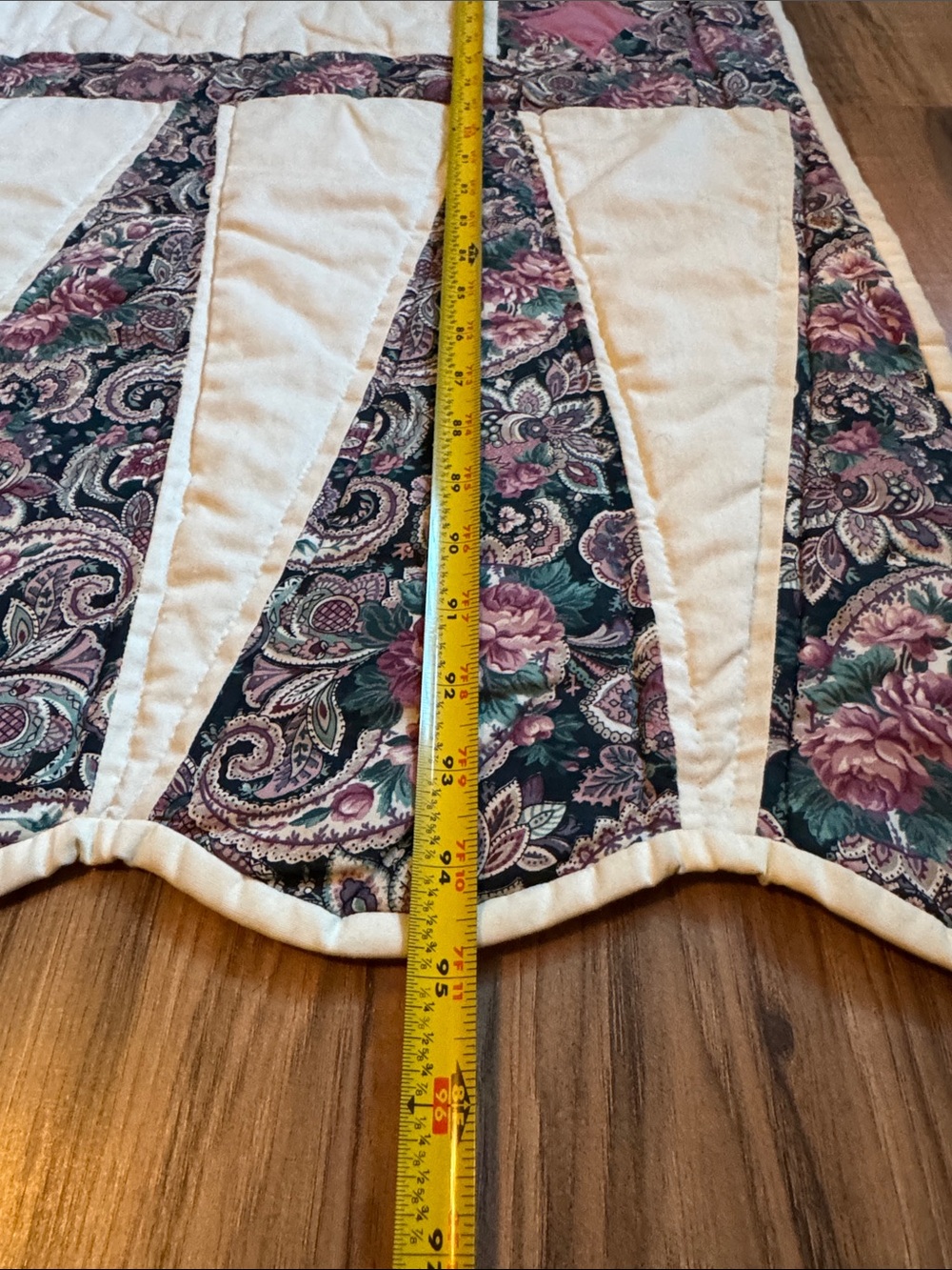 Authentic Vintage Amish Made Queen Size Quilt - Picture 10 of 16
